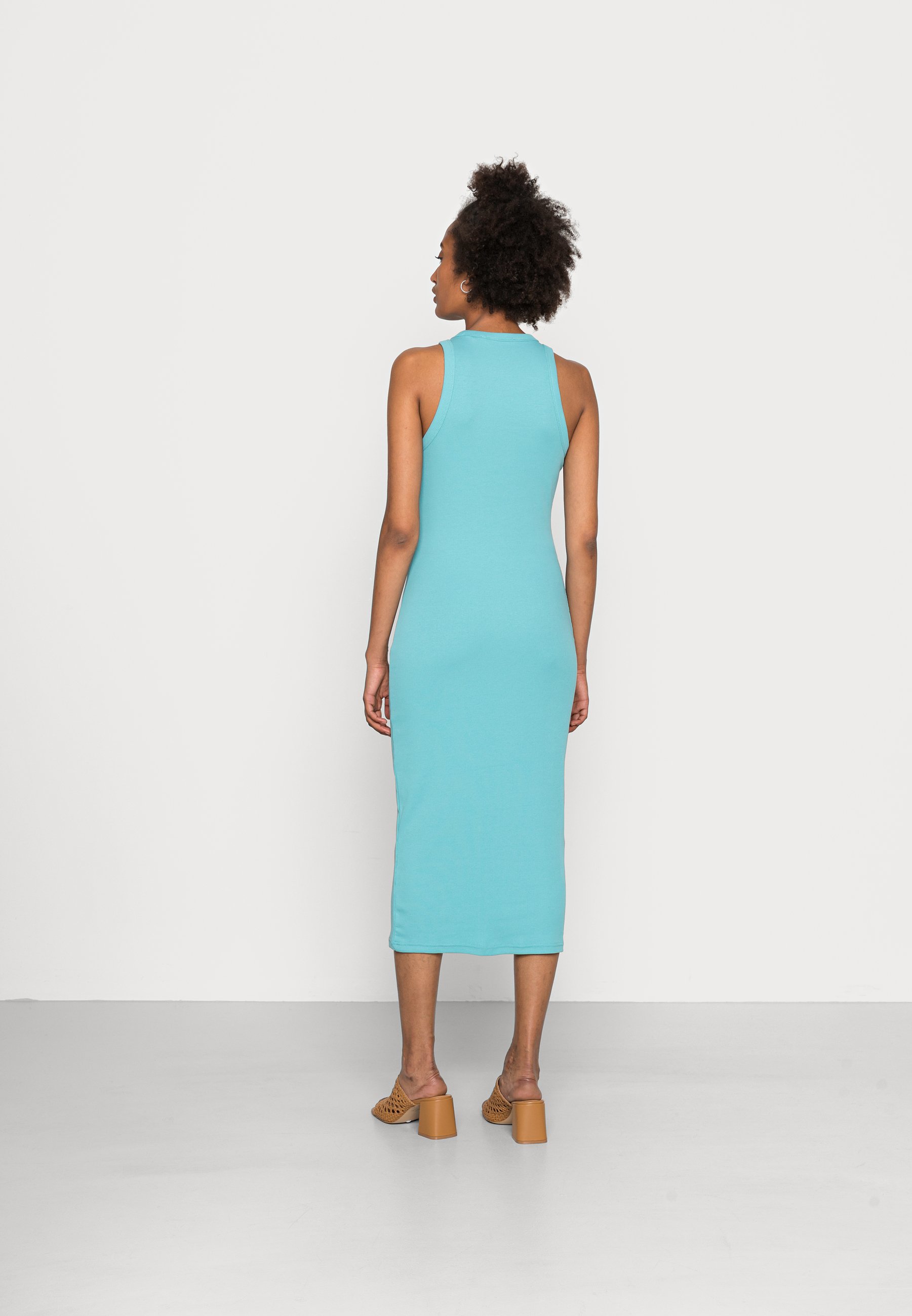 aqua shift dress