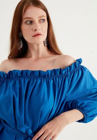 Herita BALLOON SLEEVE - Vardagsklänning - blue