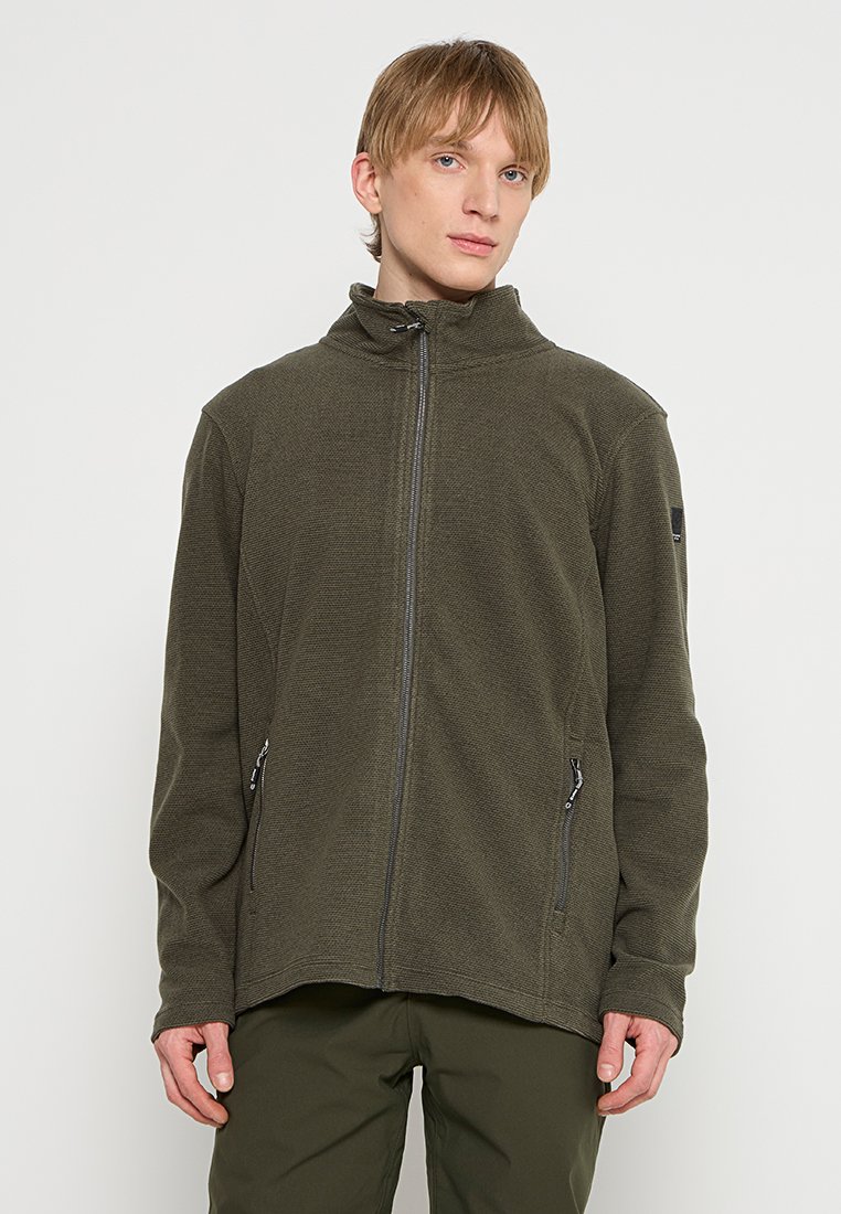 Killtec Sweater met rits donkergroen