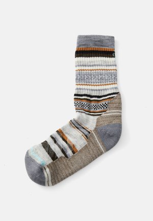 HIKE LIGHT CUSHION PANORAMA CREW SOCKS - Športové ponožky - ash