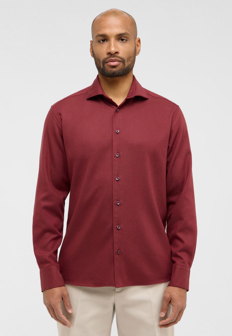 Eterna FLANELLHEMD - MODERN FIT - Camicia elegante - dunkelrot