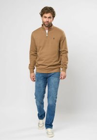 MCS CLEMENT HALF-ZIP   - Melegítőfelső - otter