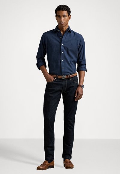 Polo Ralph Lauren CUSTOM FIT PERFORMANCE TWILL SHIRT - Krekls - medieval blue heather