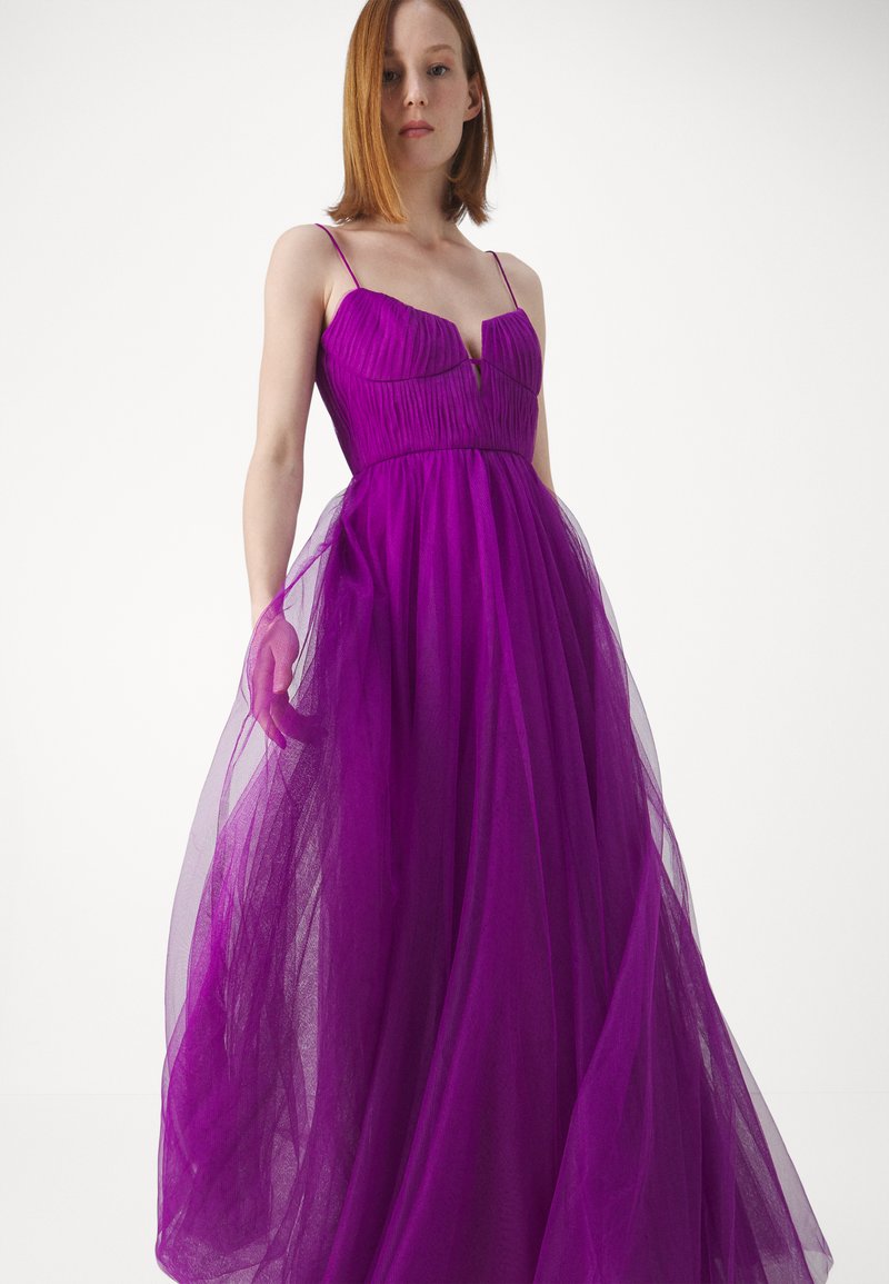 ML Monique Lhuillier NYLA LONG DRESS - Ballkleid - bright magenta 