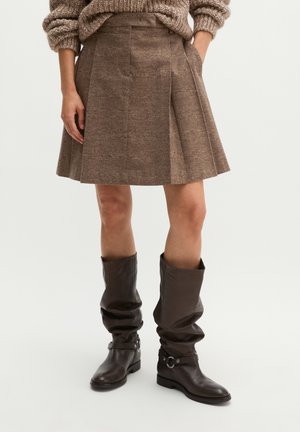Marc O'Polo, A-line skirt - dark brown