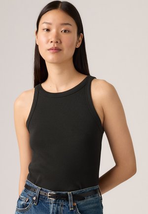 ESSENTIAL RACER TANK - Top - caviar black