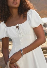 Next PUFF SLEEVE  TALL REGULAR FIT - Nappali ruha - white