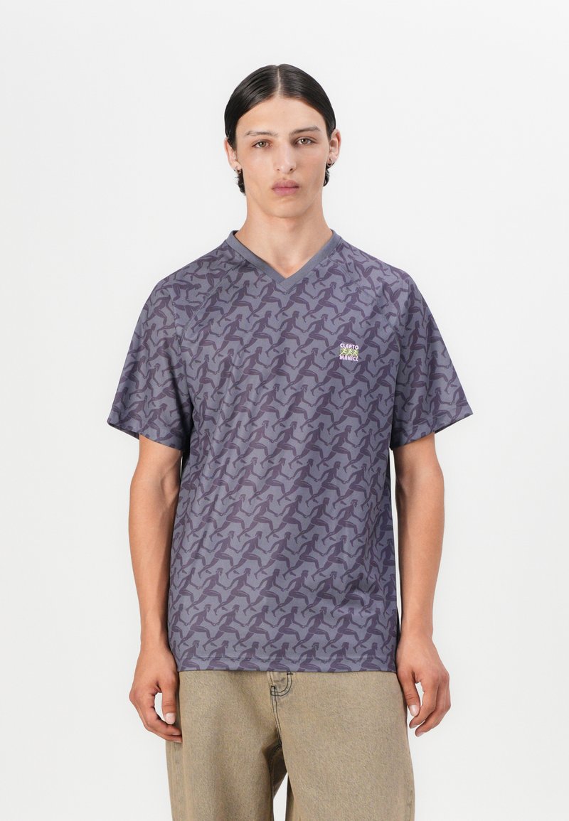 Cleptomanicx RELAY - T-shirts med print - nightshadow blue