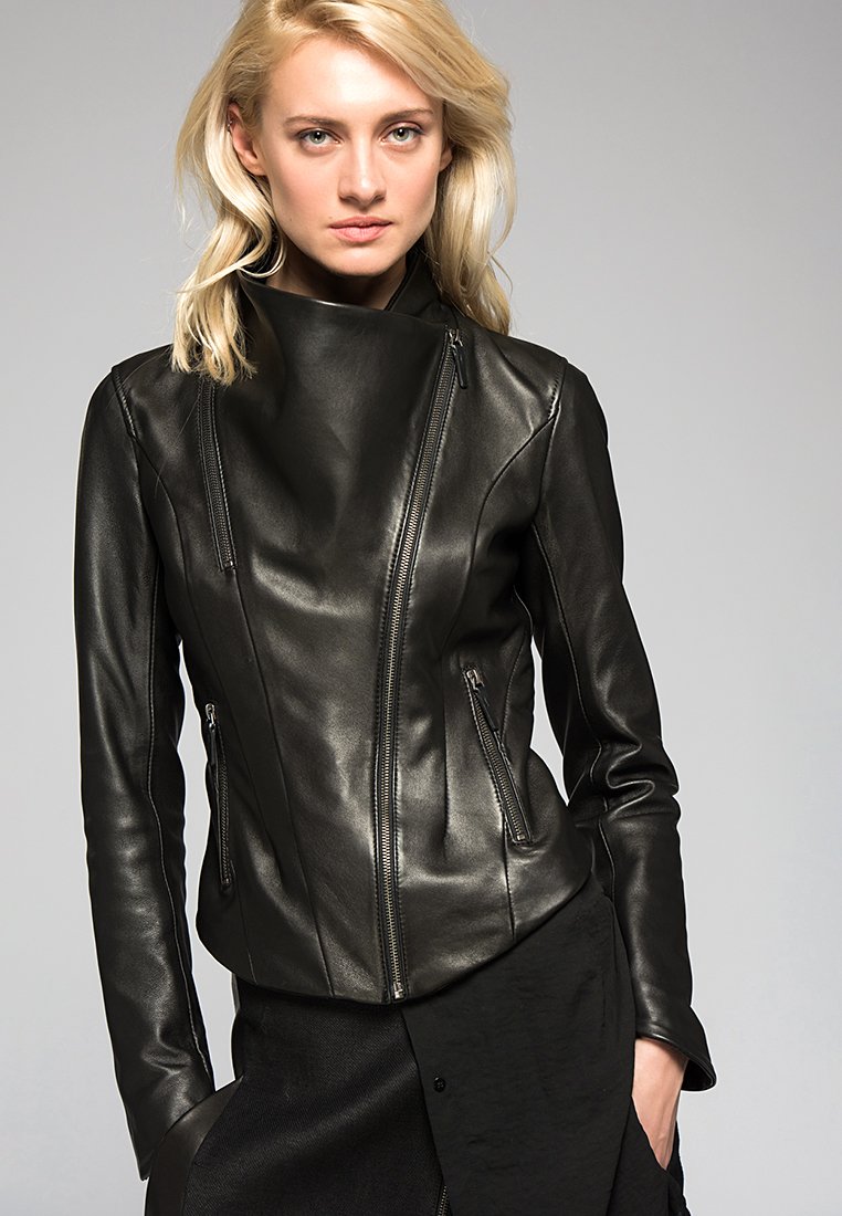 Vespucci by VSP Leren jas zwart