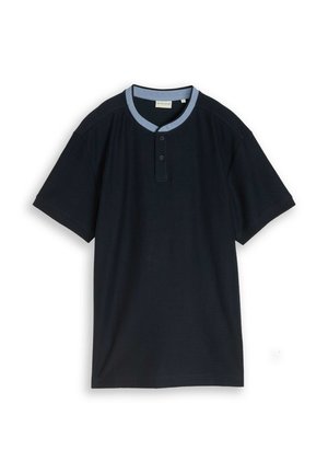 TOM TAILOR, POLOSHIRT MIT STEHKRAGEN - T-paita - sky captain blue