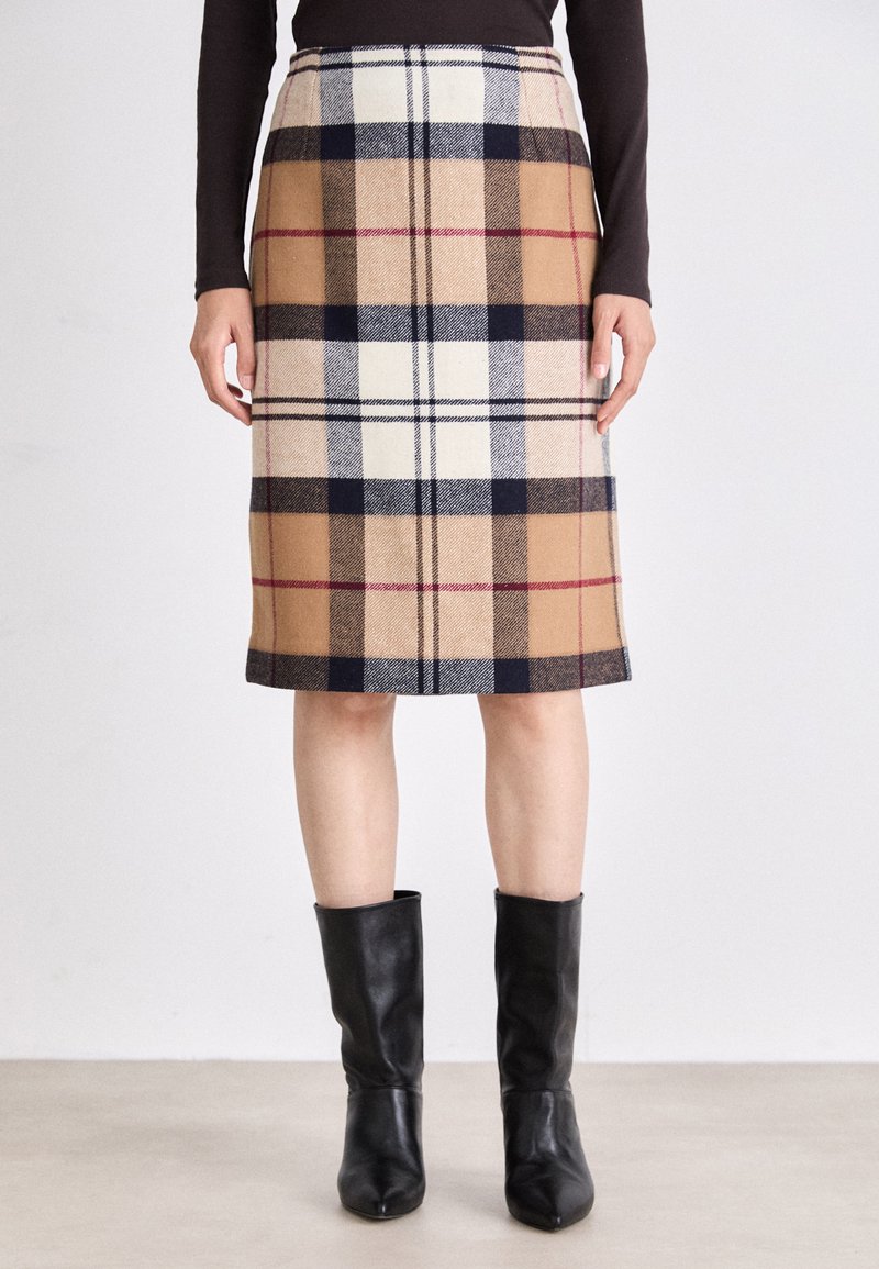 Barbour ROSA SKIRT - Ceruzaszoknya - hessian tartan