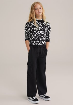WE Fashion Cargohose - black
