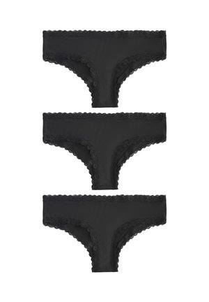 3 PACK - Nohavičky/Slipy - black