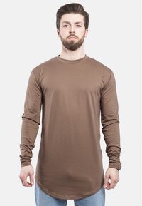 Tops ar garām piedurknēm - braun