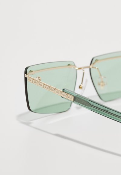 GCDS UNISEX - Zonnebril - gold-coloured /green