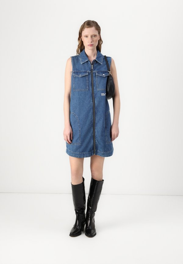 ZIP DRESS - Denim dress4