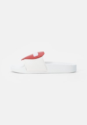 MOSCHINO Mules - white/red/white