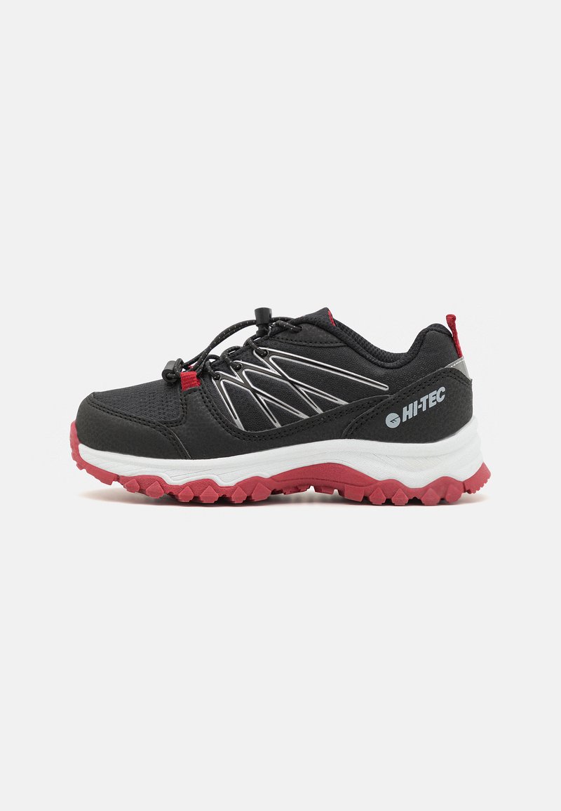 HI-TEC - TRAIL EXPLORER LOW JR UNISEX - Hikingschuh - black/red, Vergrößern