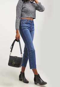 Topshop Stickad tröja - black