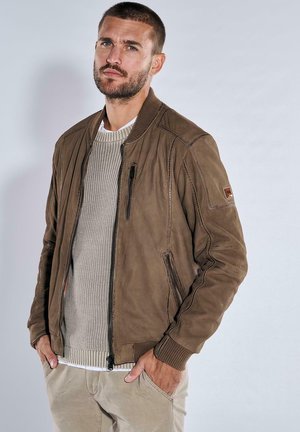 Lederjacke - dunkelbraun