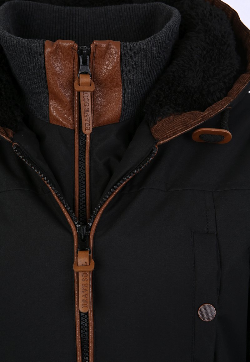 Damen Parkas | Brave Soul ABBY Wintermantel black/schwarz - OL45406 Damen Parkas | Brave Soul ABBY Wintermantel black/schwarz - OL45406