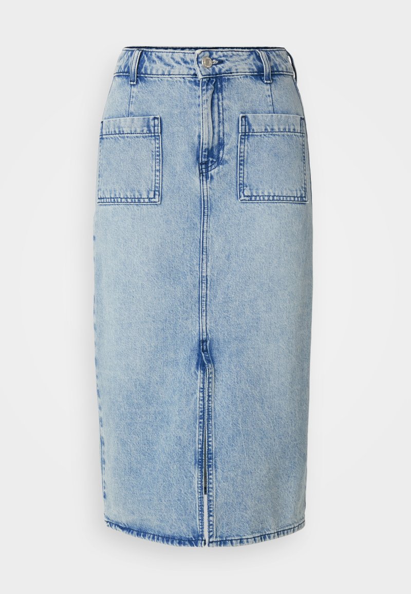 Only Tall Kokerrok lichtblauw denim Only Tall Kokerrok lichtblauw denim