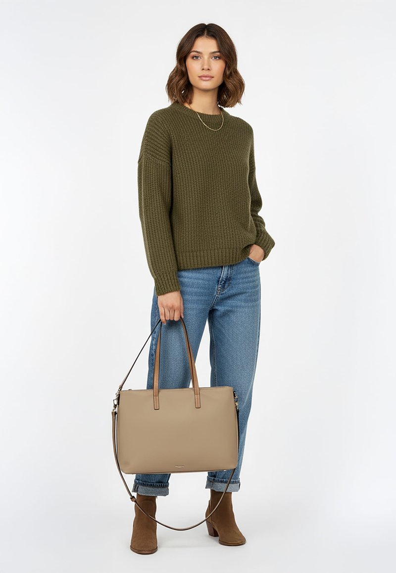 Tamaris SHOPPER GERTRAUD - Handtasche - sand