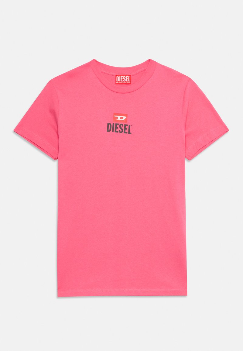Diesel T-shirt print donkerroze Diesel T-shirt print donkerroze
