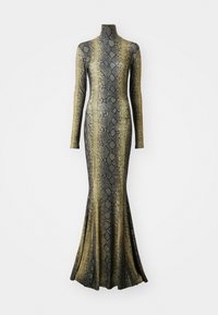 LONG SLEEVE TURTLE FISHTAIL GOWN - Haljina od žerseja - brown