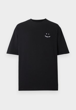YOURTURN, SMILEY REGULAR FIT - T-shirts - black/white