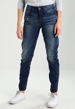 Relaxed fit -farkut - dark-blue denim