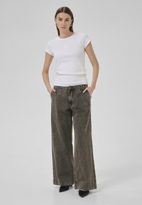 My Essential Wardrobe Flared Jeans - medium grey dirty wash