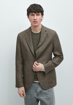 Massimo Dutti WITH POCKET DETAILS - Sako - ochre