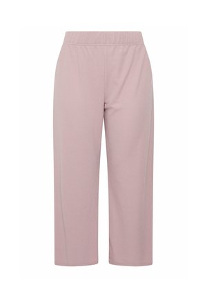 Yours Clothing, PLUS SIZE WIDE LEG TROUSERS - Stoffhose - light pink