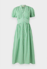 ERICA DRESS - Jurk - indian green/white