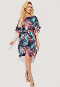 Chelsea Clark MINI SLEEVES LOOSE CUT - Denné šaty - blue multi coloured