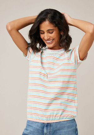 BUBBLEHEM - T-shirts print - green rainbow stripe