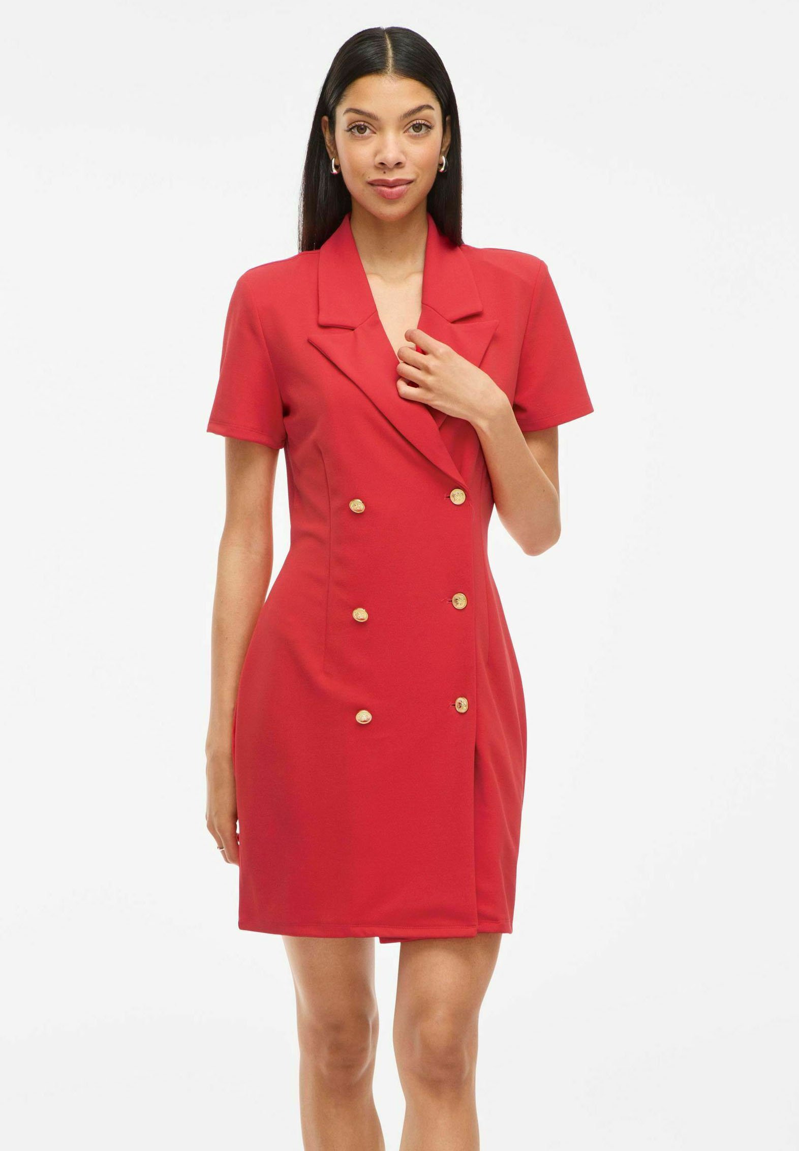 VILA BLAZER VICLARA KURZES - Shift dress - mars red/red - Zalando.co.uk VILA BLAZER VICLARA KURZES - Shift dress - mars red/red - Zalando.co.uk