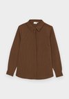 CARPINNY LOOSE SHIRT - Button-down blouse - black coffee/cloud dancer