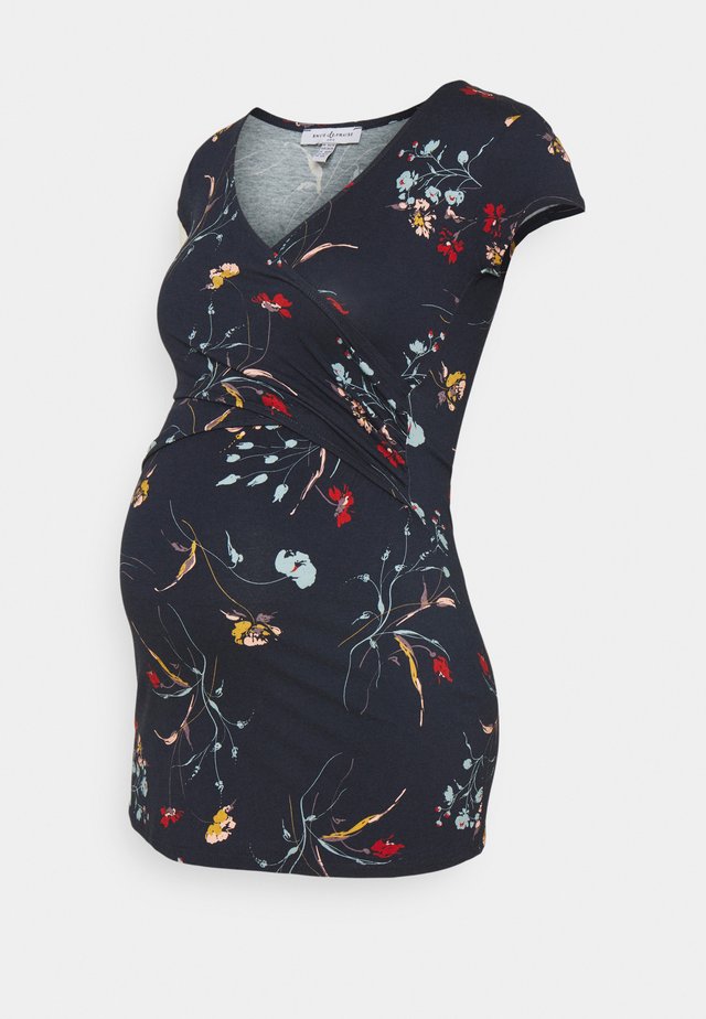 FIONA - T-shirt print - navy blue/multicolour