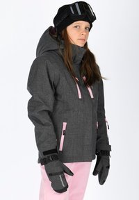 Swedemount CERVINIA  - Snowboardjacka - charcoal melange light pink