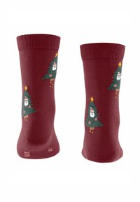 FALKE SANTAS SPACEROCKET - Socken - ruby