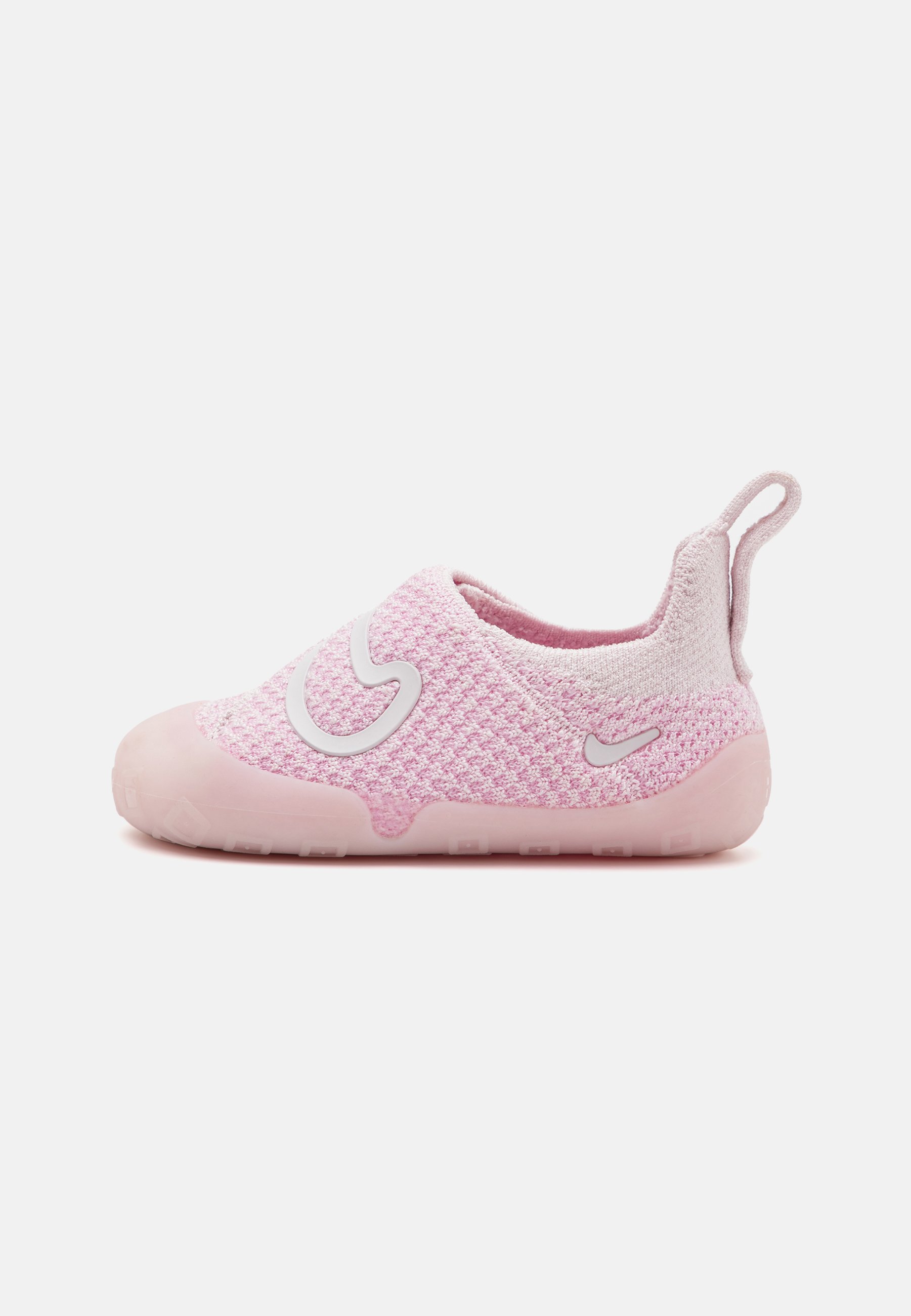 Sneakers Bambino Primi Passi In Rosa E Bianco | Scarpe Leggere Con Punta Larga E Chiusura A Strappo, Taglia 24