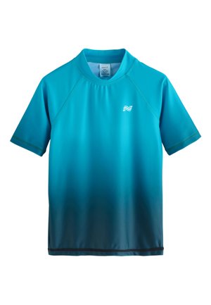Next SHORT SLEEVE FIT - Surferské tričko - blue ombre