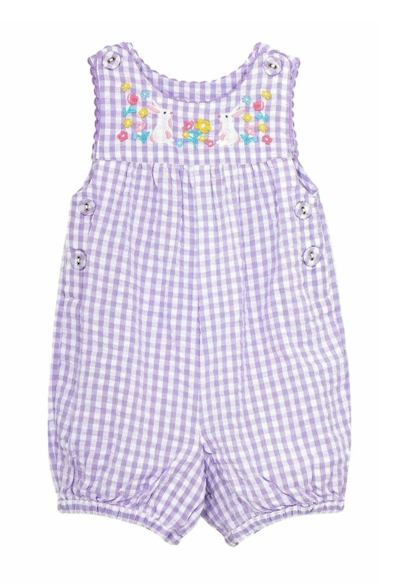 JoJo Maman Bébé APPLIQUÉ GINGHAM - REGULAR FIT - Montérky - lilac purple bunny