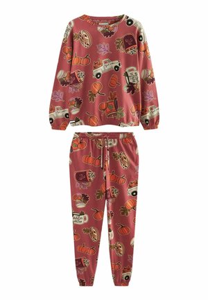 REGULAR FIT - Nattplagg set - berry red pumpkin spice