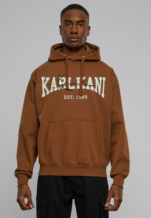 Karl Kani COLLEGE SIGNATURE - Jersey con capucha - brown