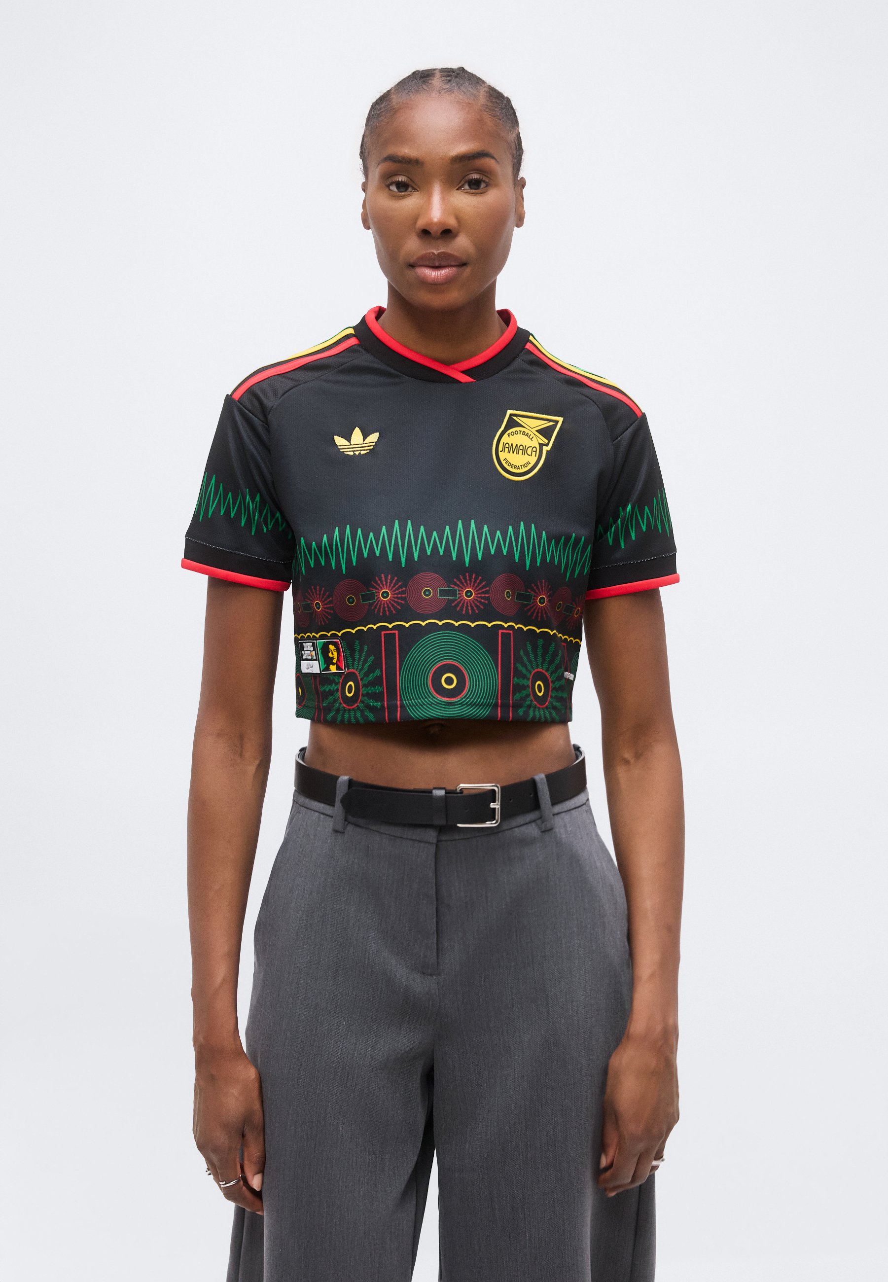 トップス Cashcade CASH FOOTBALL JERSEY adidas Performance JAMAICA 26 AWAY REPLICA CROPPED - Football