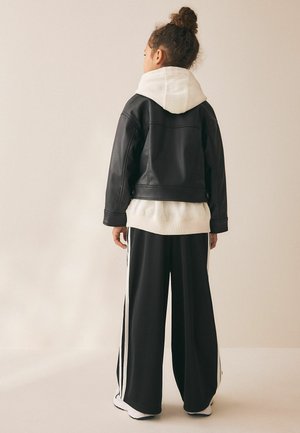 Next, WIDE LEG TROUSERS - Jogginghose - black side stripe