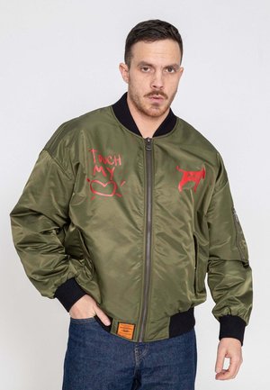 STAY BEAUTIFUL - Bomber Jacket - olive
